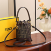 FENDI Blue & Brown Mini Bucket Bag for Women