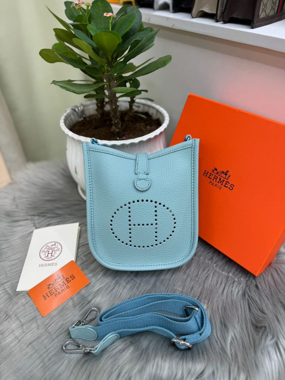 Luxury Hermès Style Crossbody Bag