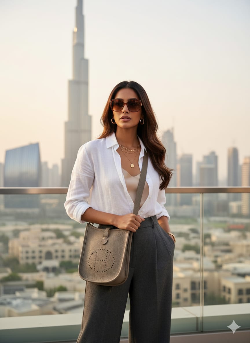 Luxury Hermès Style Crossbody Bag