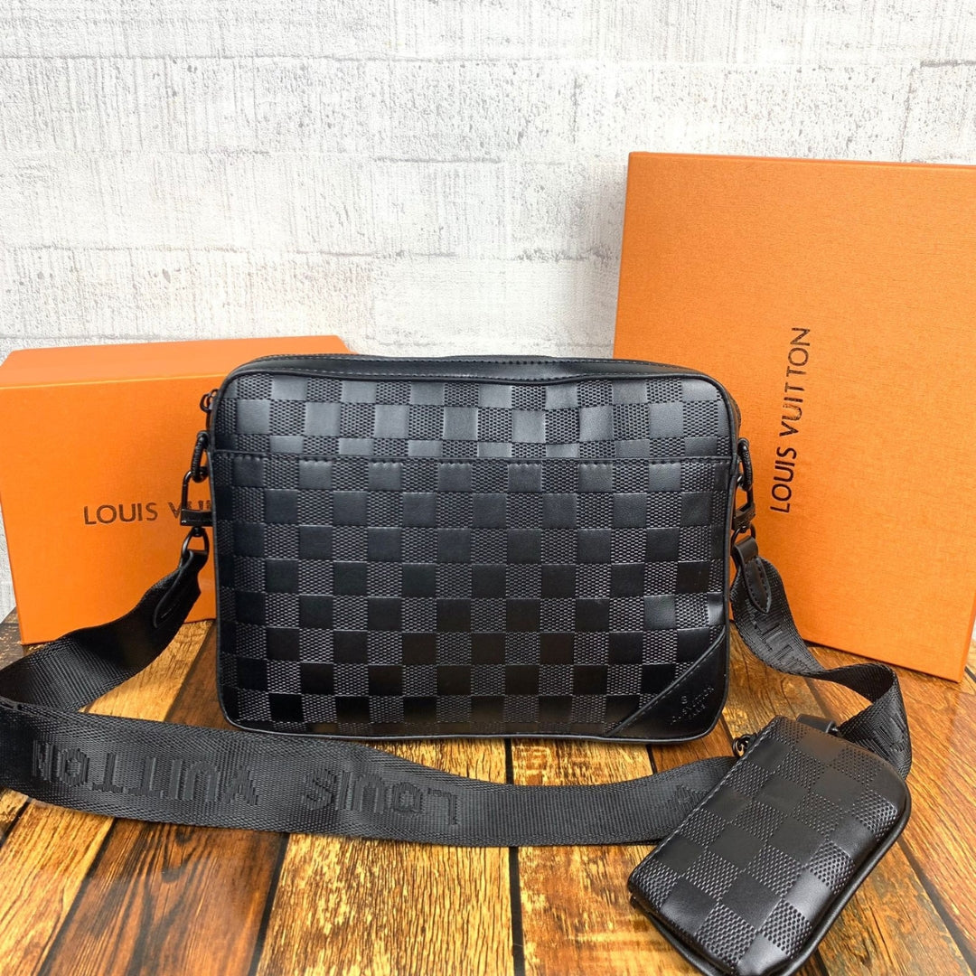 Louis Vuitton Monogram Crossbody Bag with Mini Pouch – Designer Shoulder Bag for Women