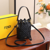 FENDI Blue & Brown Mini Bucket Bag for Women