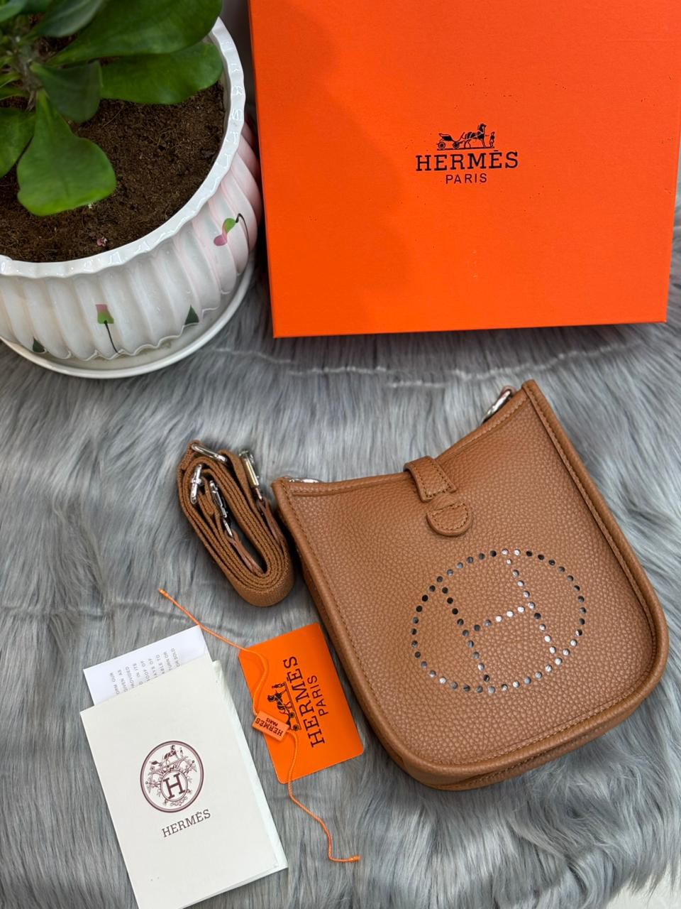 Luxury Hermès Style Crossbody Bag