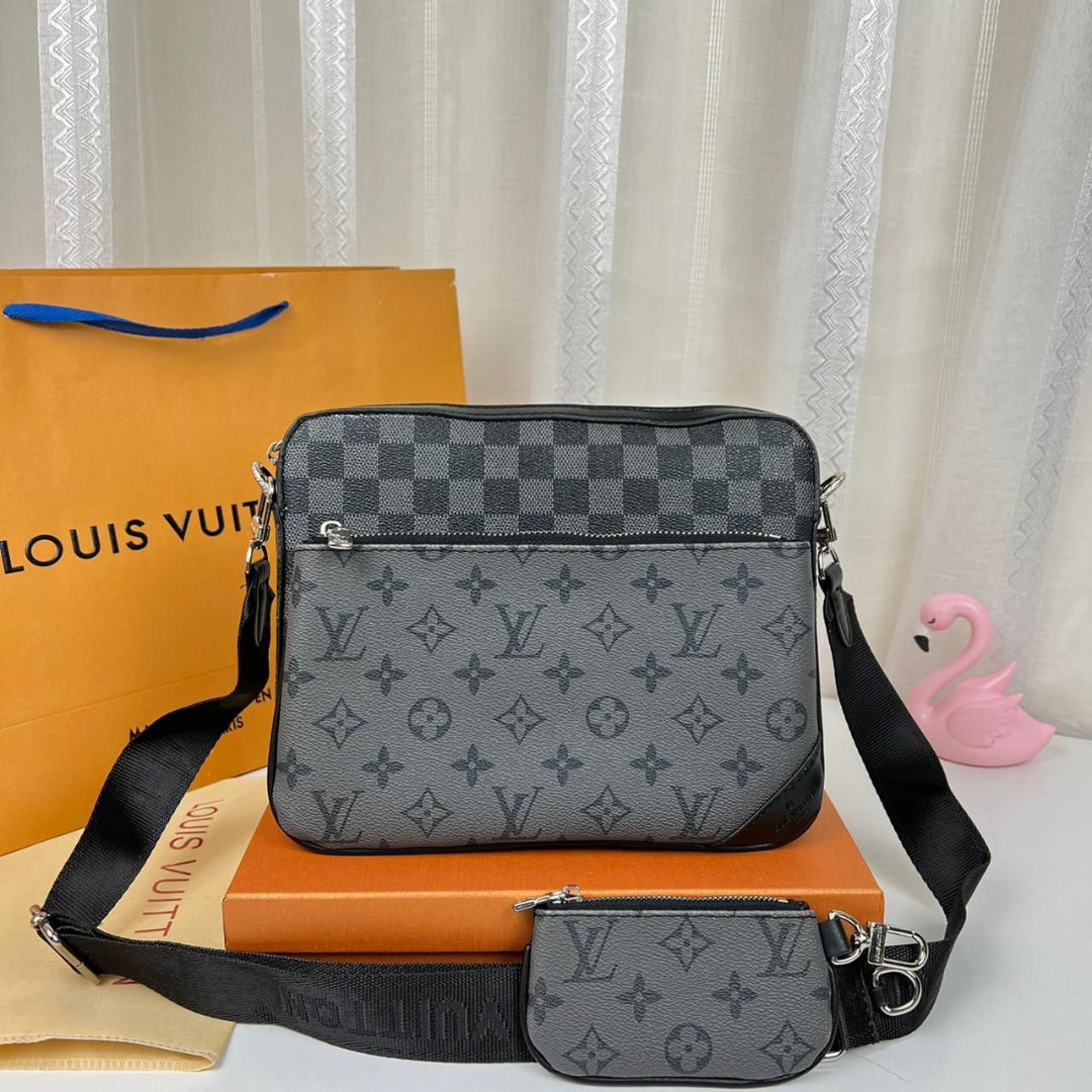 Louis Vuitton Monogram Crossbody Bag with Mini Pouch – Designer Shoulder Bag for Women