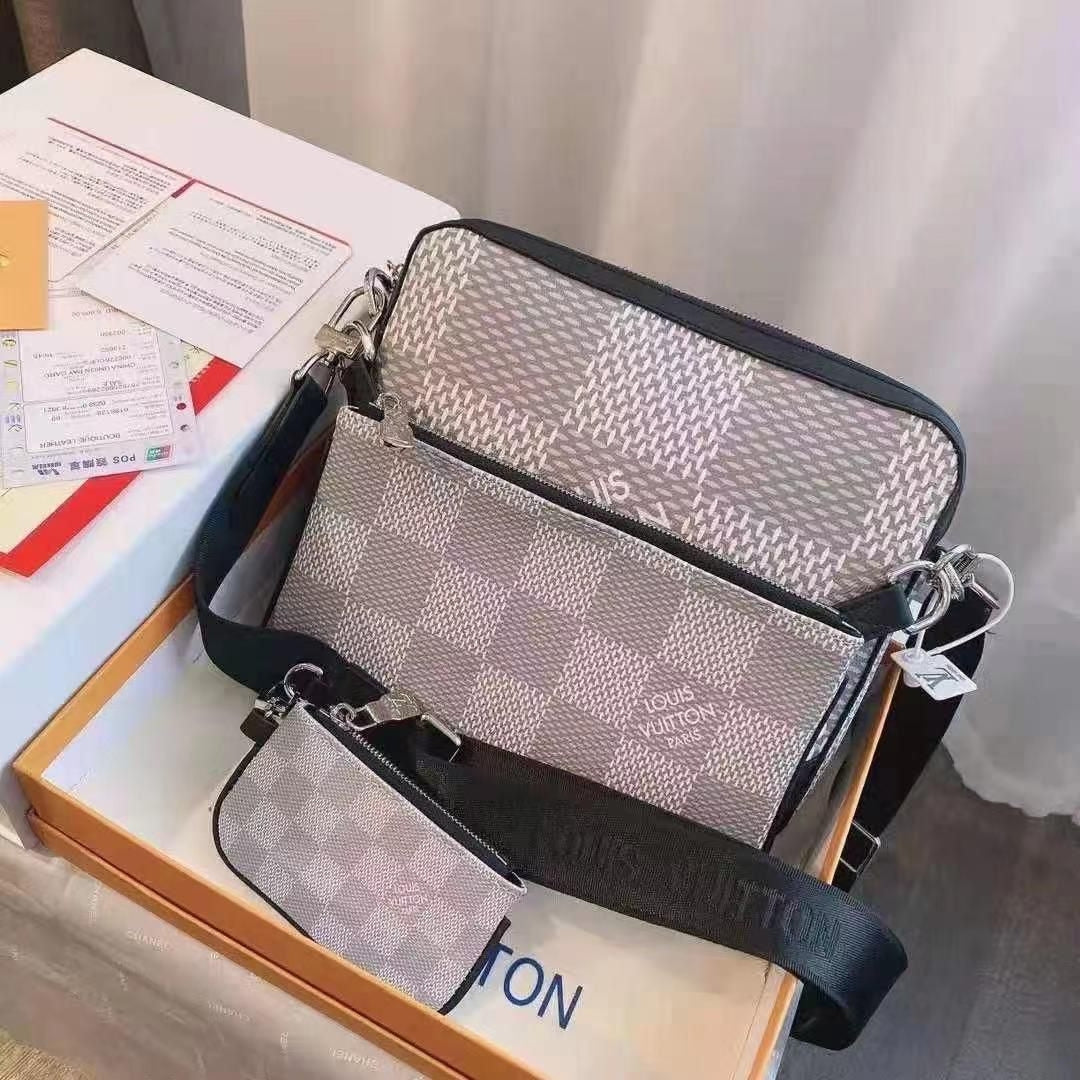 Louis Vuitton Monogram Crossbody Bag with Mini Pouch – Designer Shoulder Bag for Women