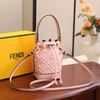 FENDI Blue & Brown Mini Bucket Bag for Women