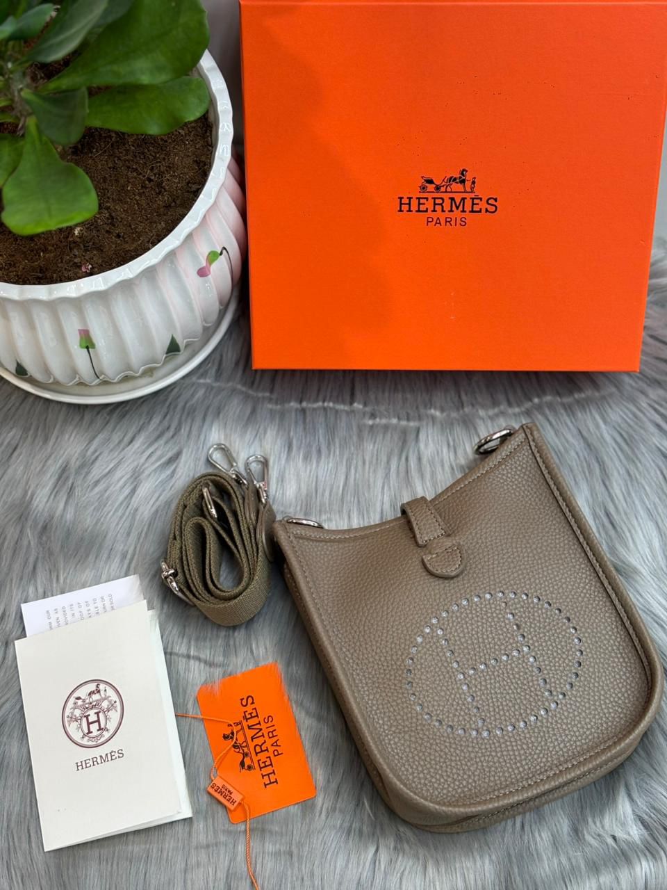 Luxury Hermès Style Crossbody Bag