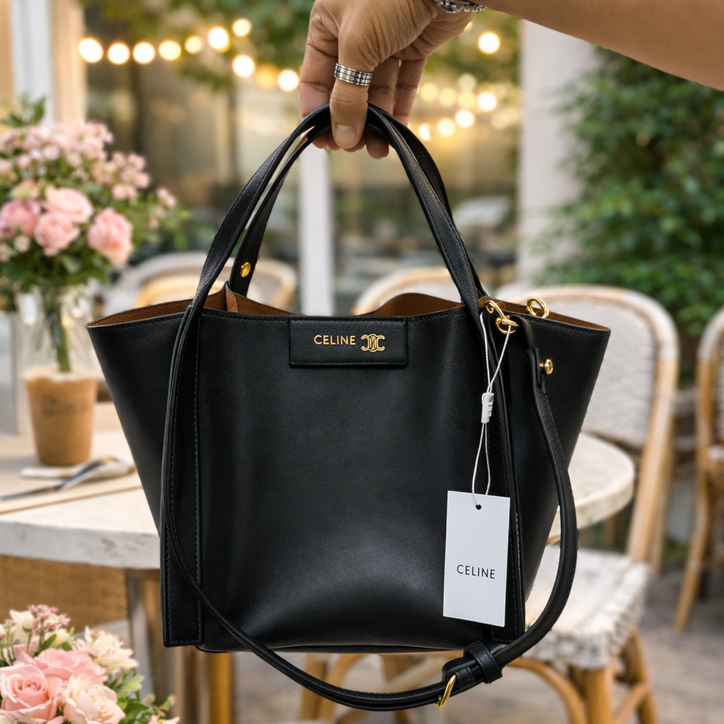 Luxury Designer Style Monogram Tote Bag for Women – Elegant Handbag with Shoulder Strap