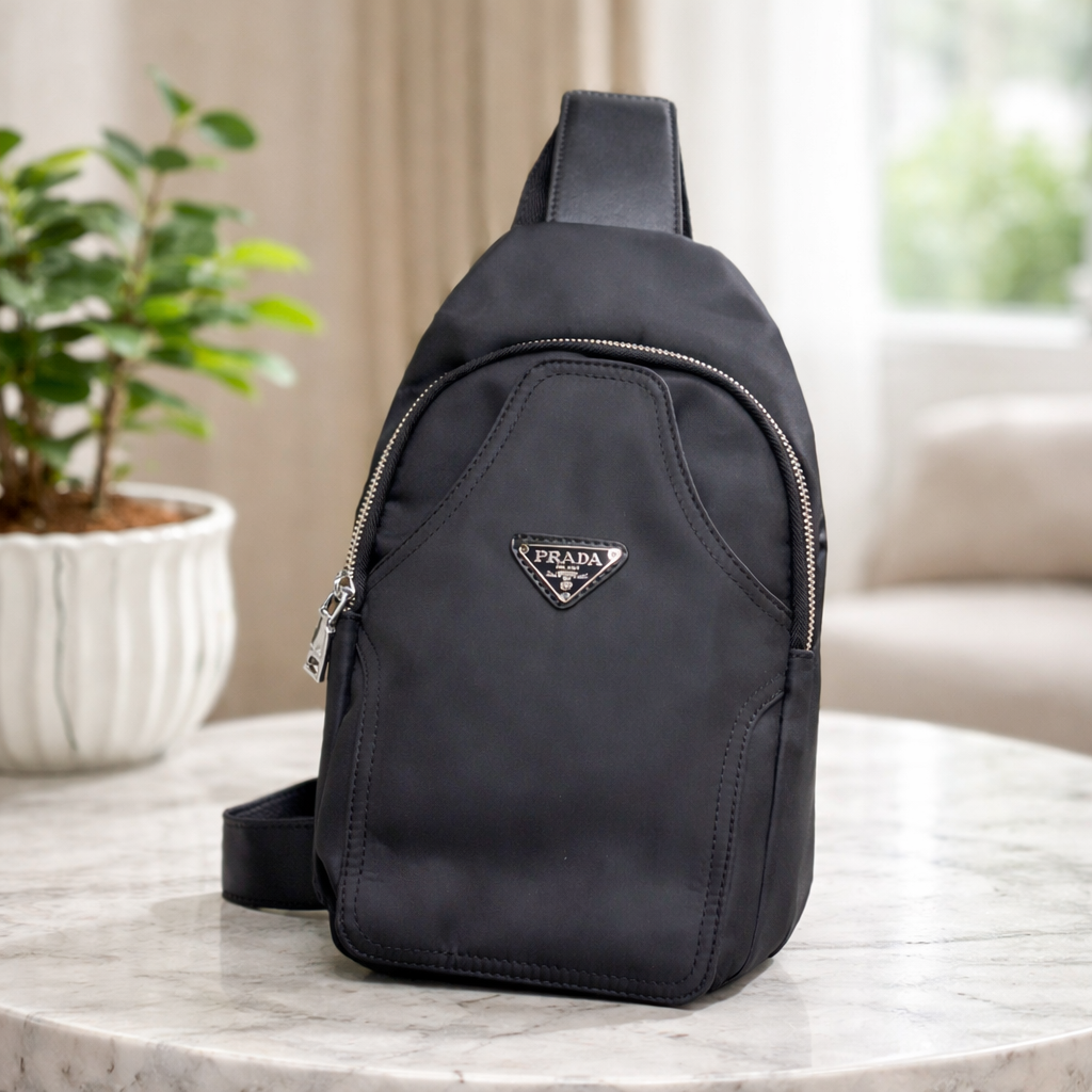 Luxury Nylon Sling Crossbody Bag for Men & Women – Premium Designer Style Chest Bag