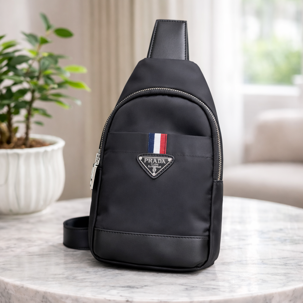 Luxury Nylon Sling Crossbody Bag for Men & Women – Premium Designer Style Chest Bag