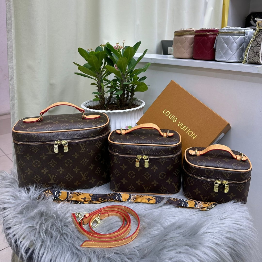 Luxury LV Monogram Vanity Makeup Bag for Women