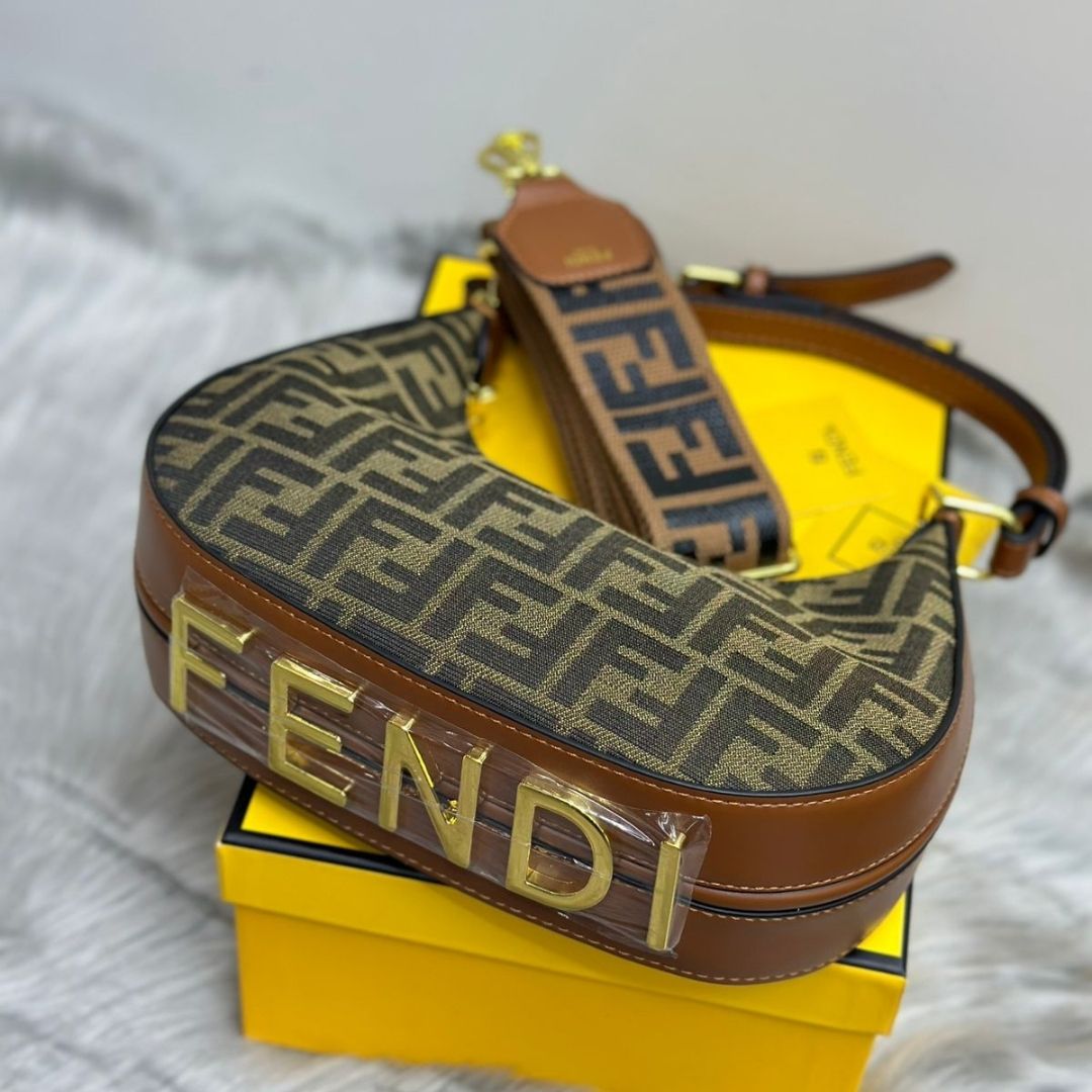 Luxury Fendi Style Monogram Shoulder Bag for Women