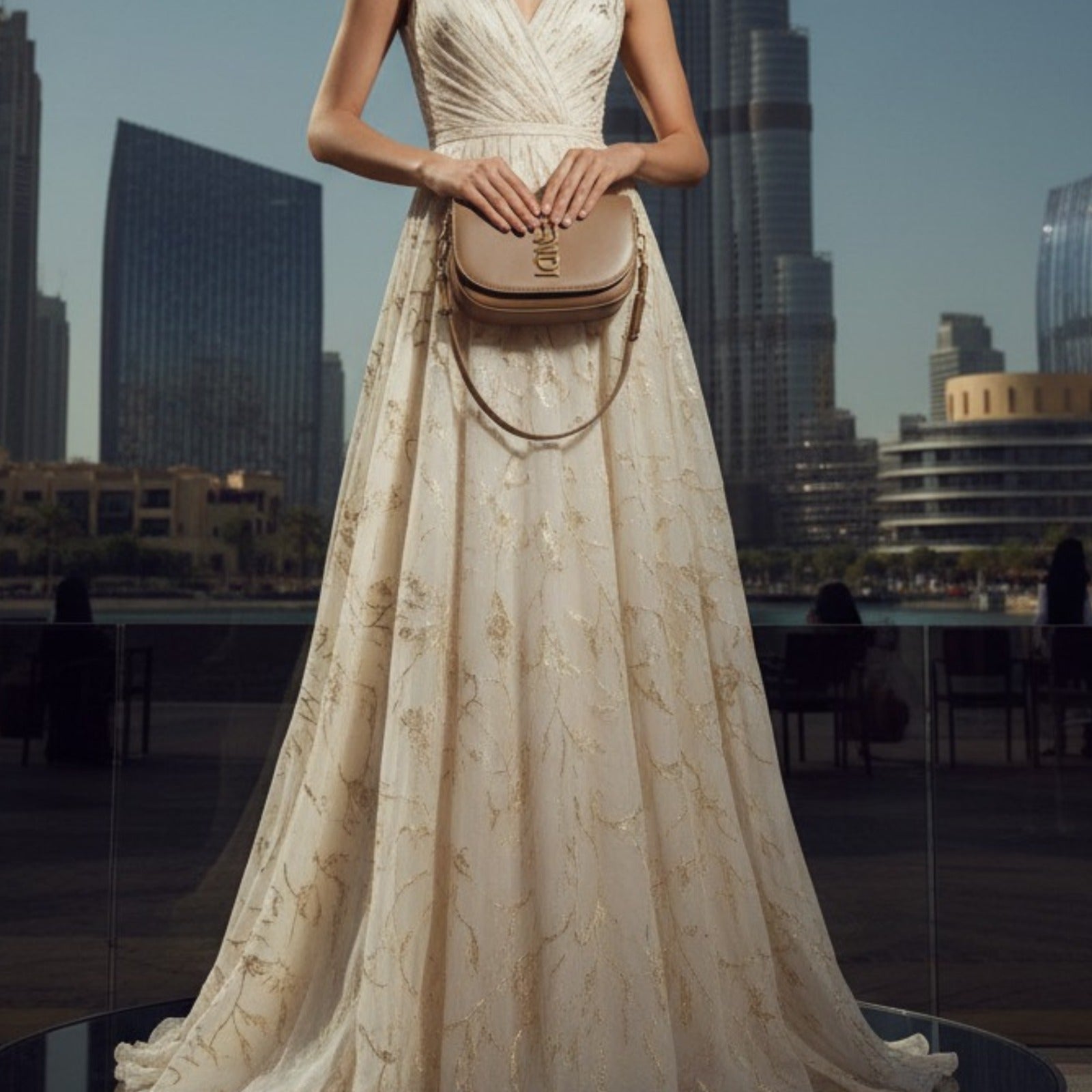 Fendi Luxury Crossbody Bag with Gold Logo – Designer Edition UAE