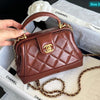 Luxury Quilted Handbag with Gold Chain | Elegant Designer Shoulder Bag