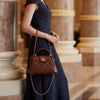Luxury Quilted Handbag with Gold Chain | Elegant Designer Shoulder Bag