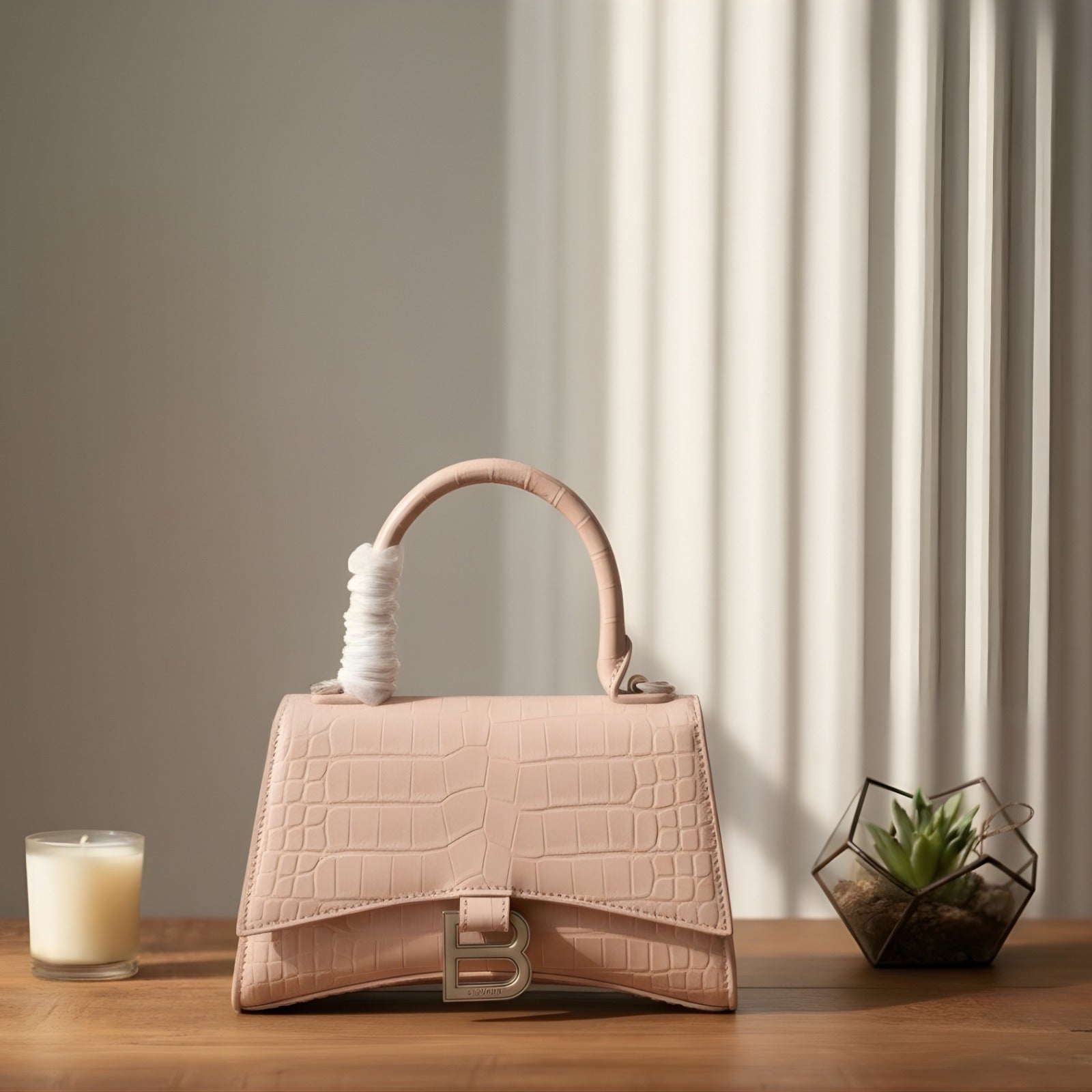 Luxury Croc Leather Mini Handbag