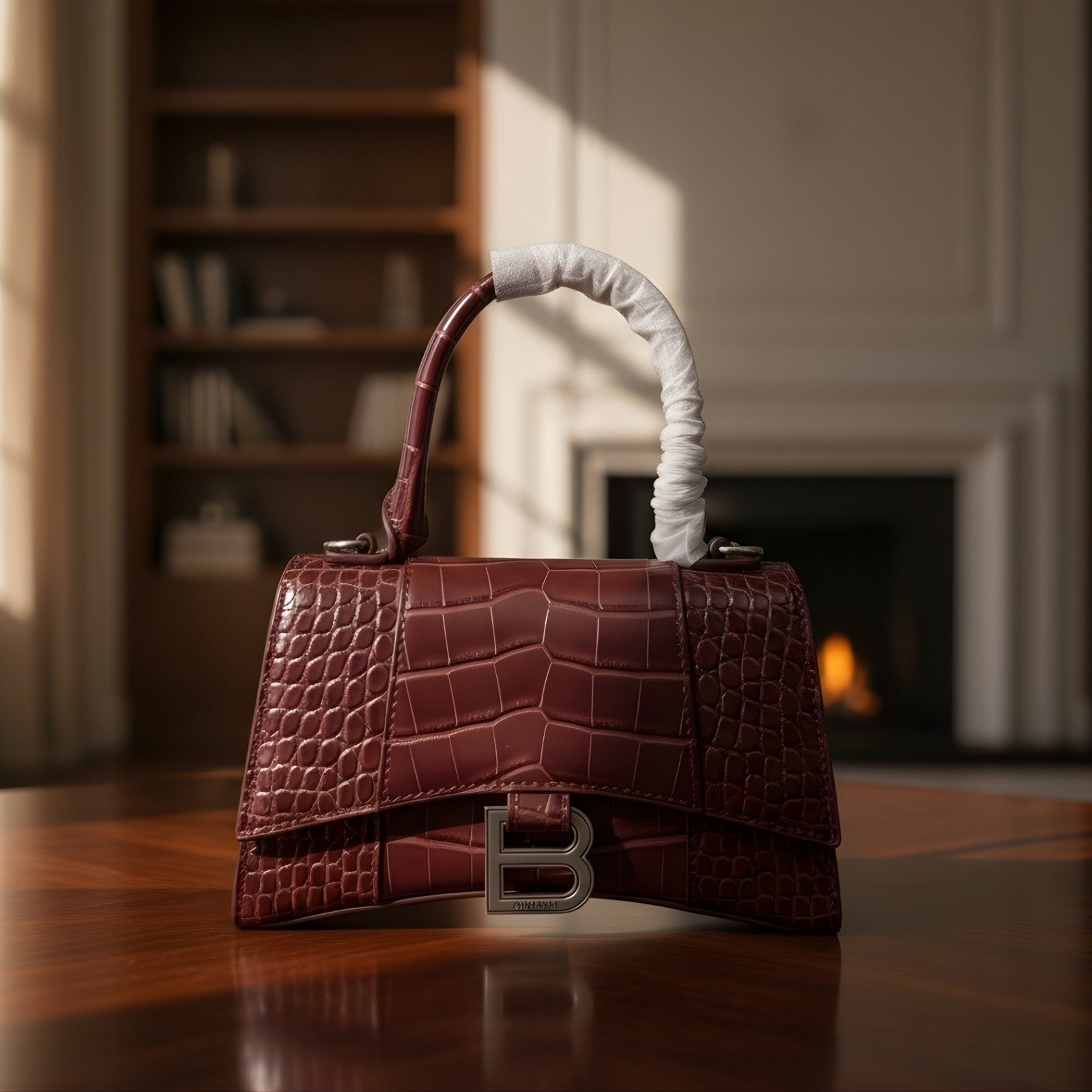 Luxury Croc Leather Mini Handbag