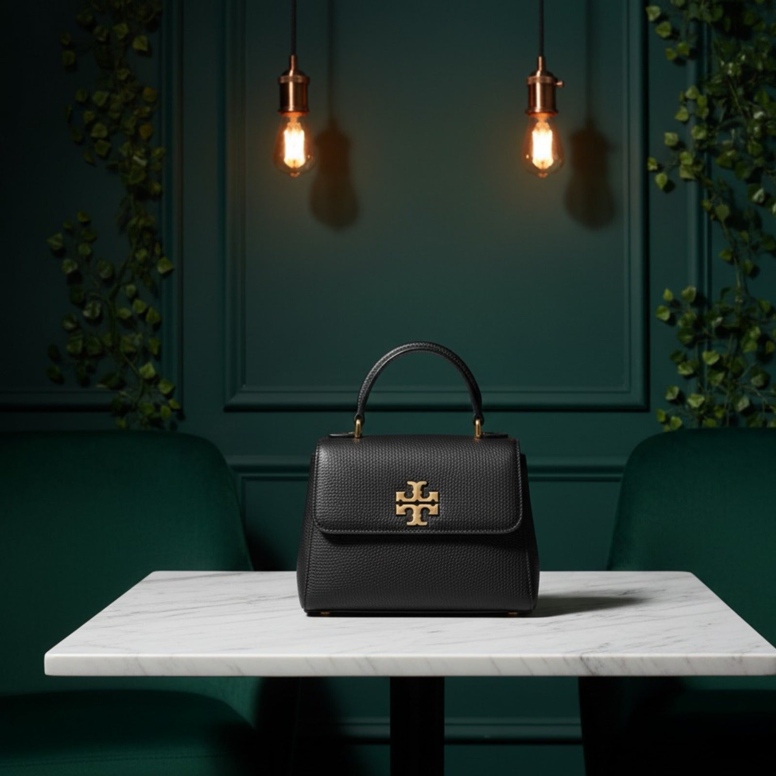 Chic Tory Burch Logo Mini Top Handle Bag