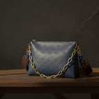 Iconic LV Monogram Pochette/Clutch with Gold Chain Strap