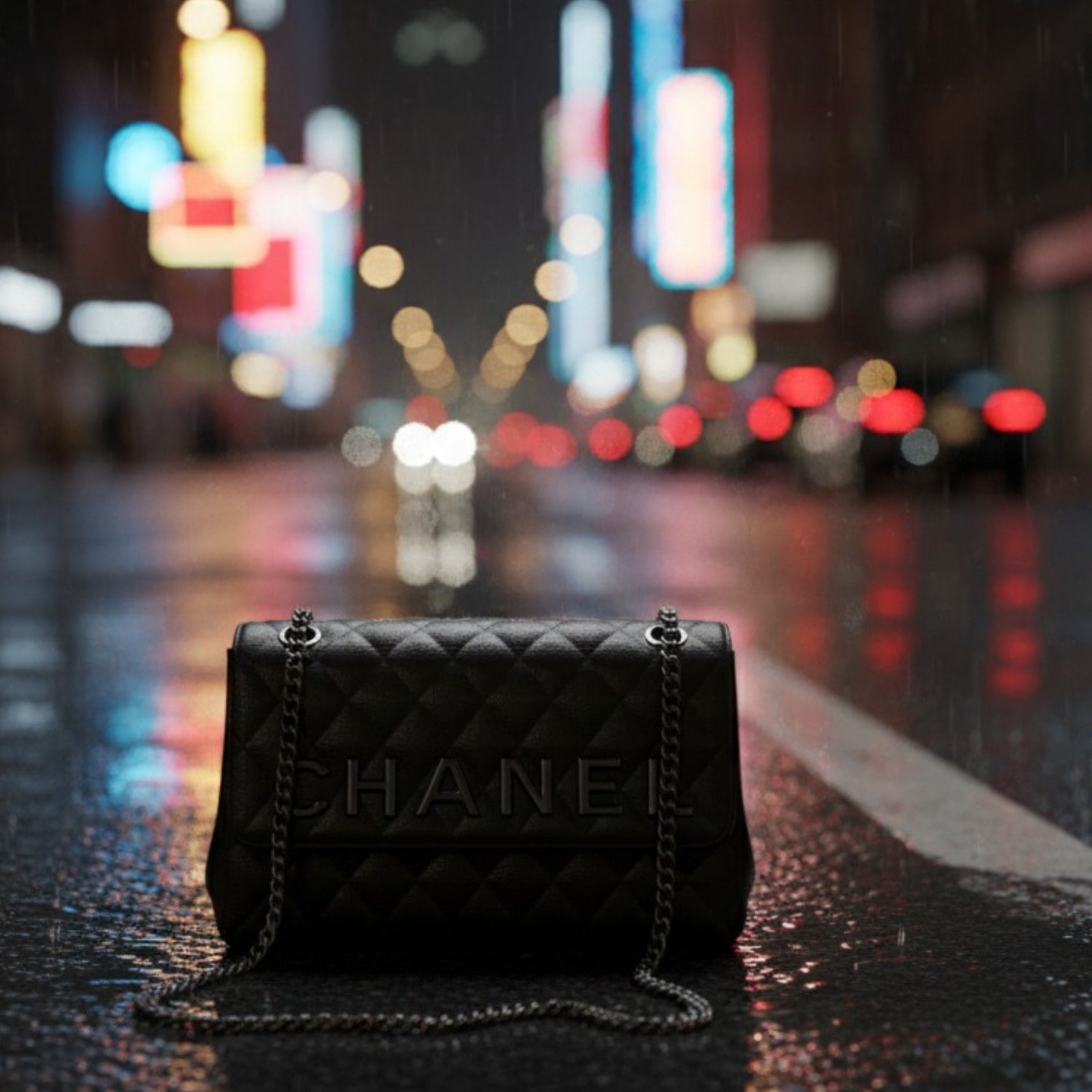 Chanel Inspired Quilted Flap Chain Bag