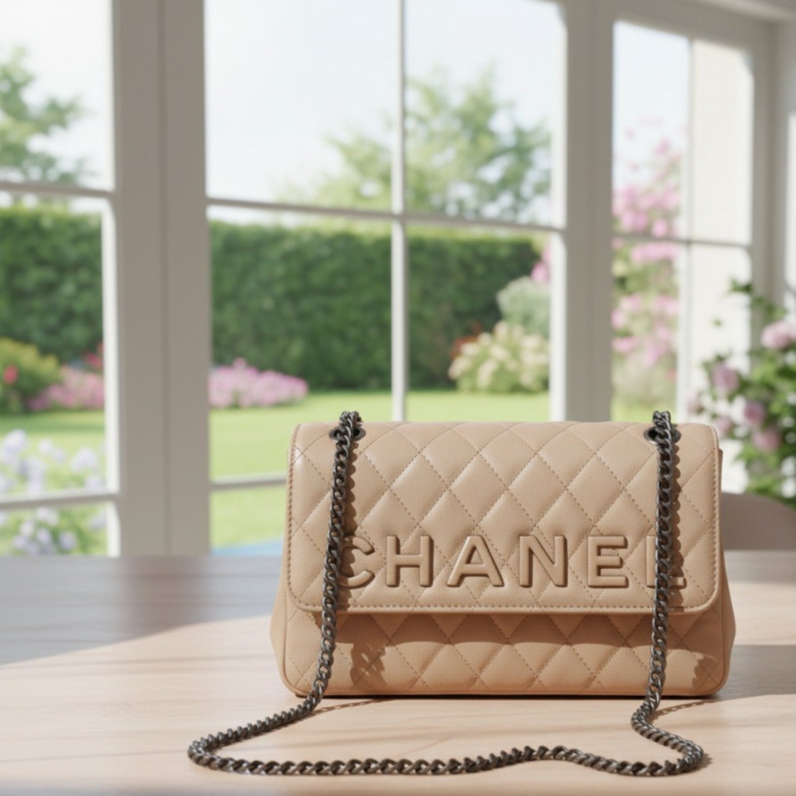 Chanel Inspired Quilted Flap Chain Bag