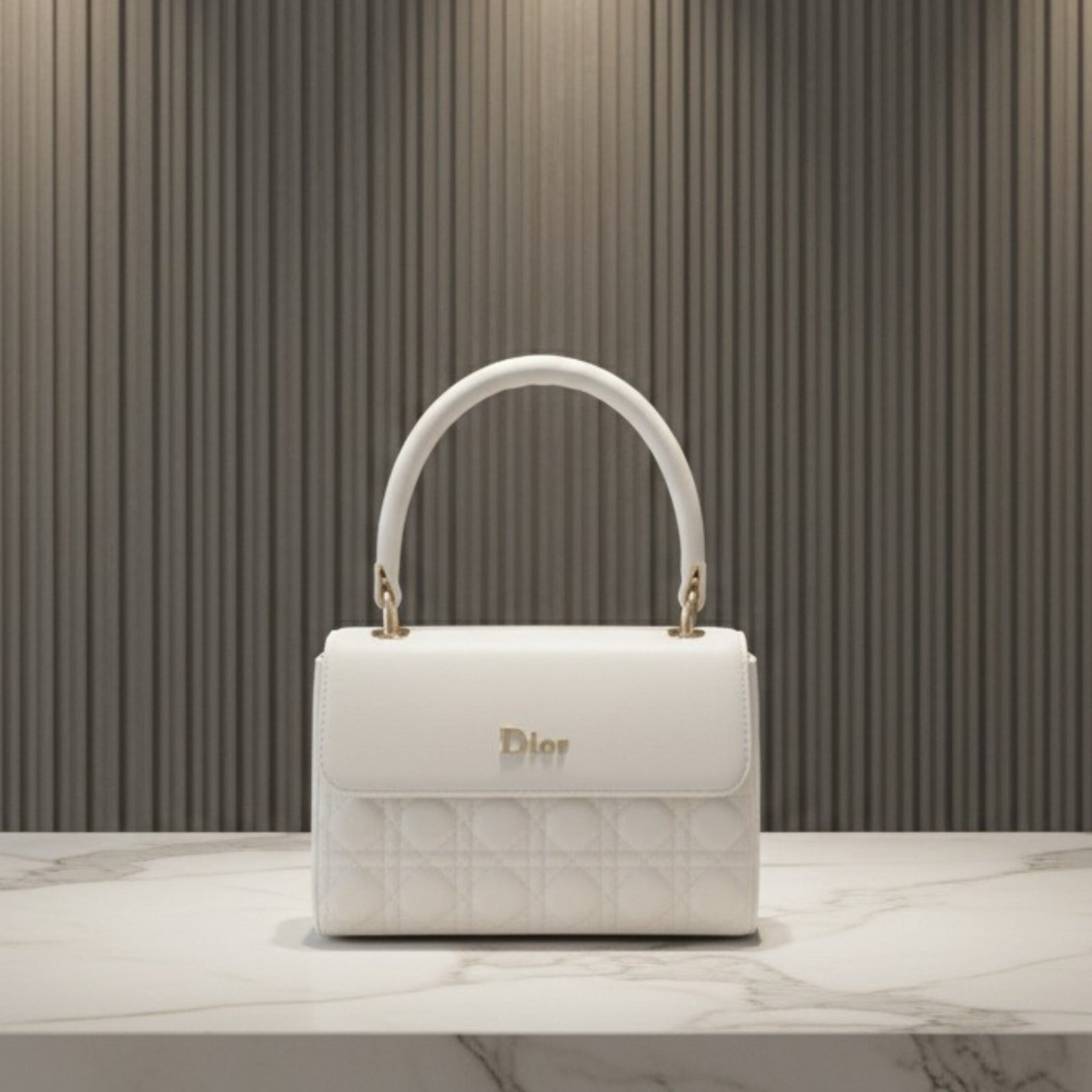 Chic Dior-Inspired Quilted Flap Bag