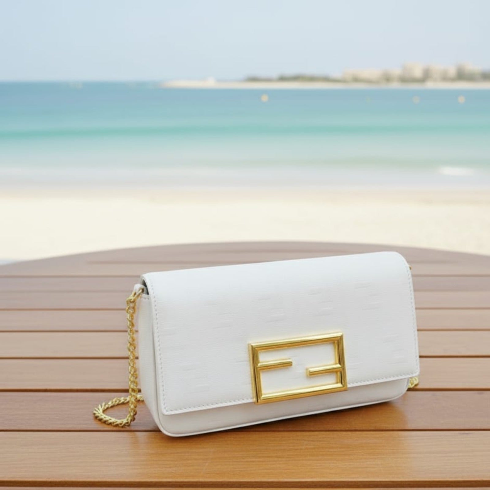 Fendi Inspired Slim Shoulder Bag