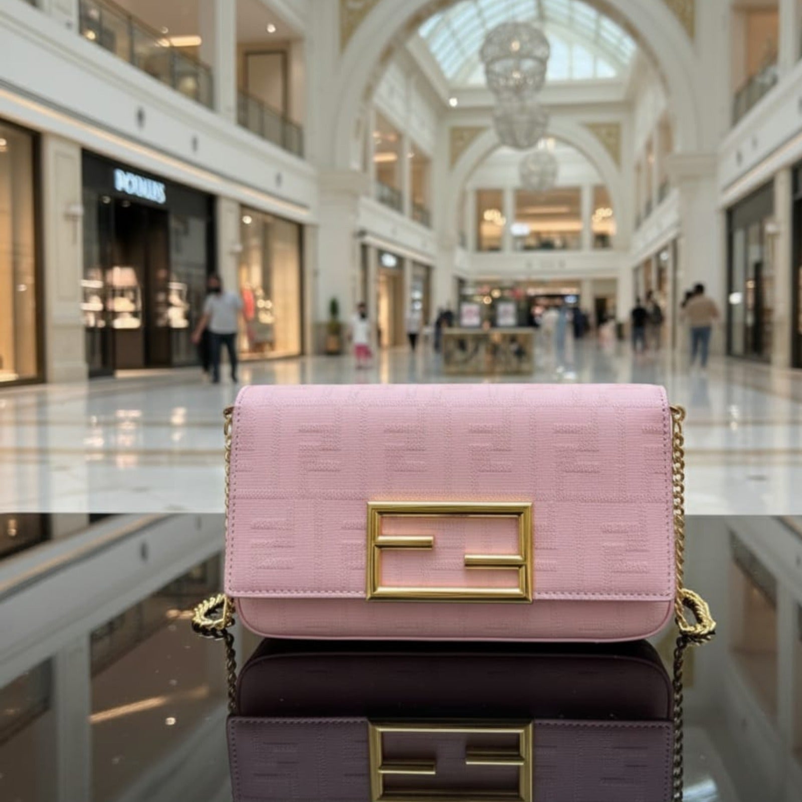 Fendi Inspired Slim Shoulder Bag