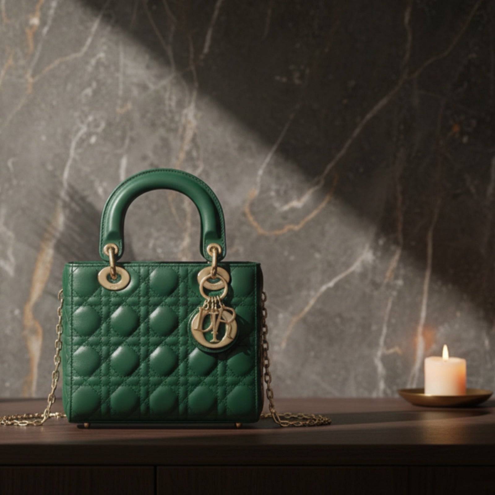 Luxury YSL Style Quilted Leather Shoulder Bag