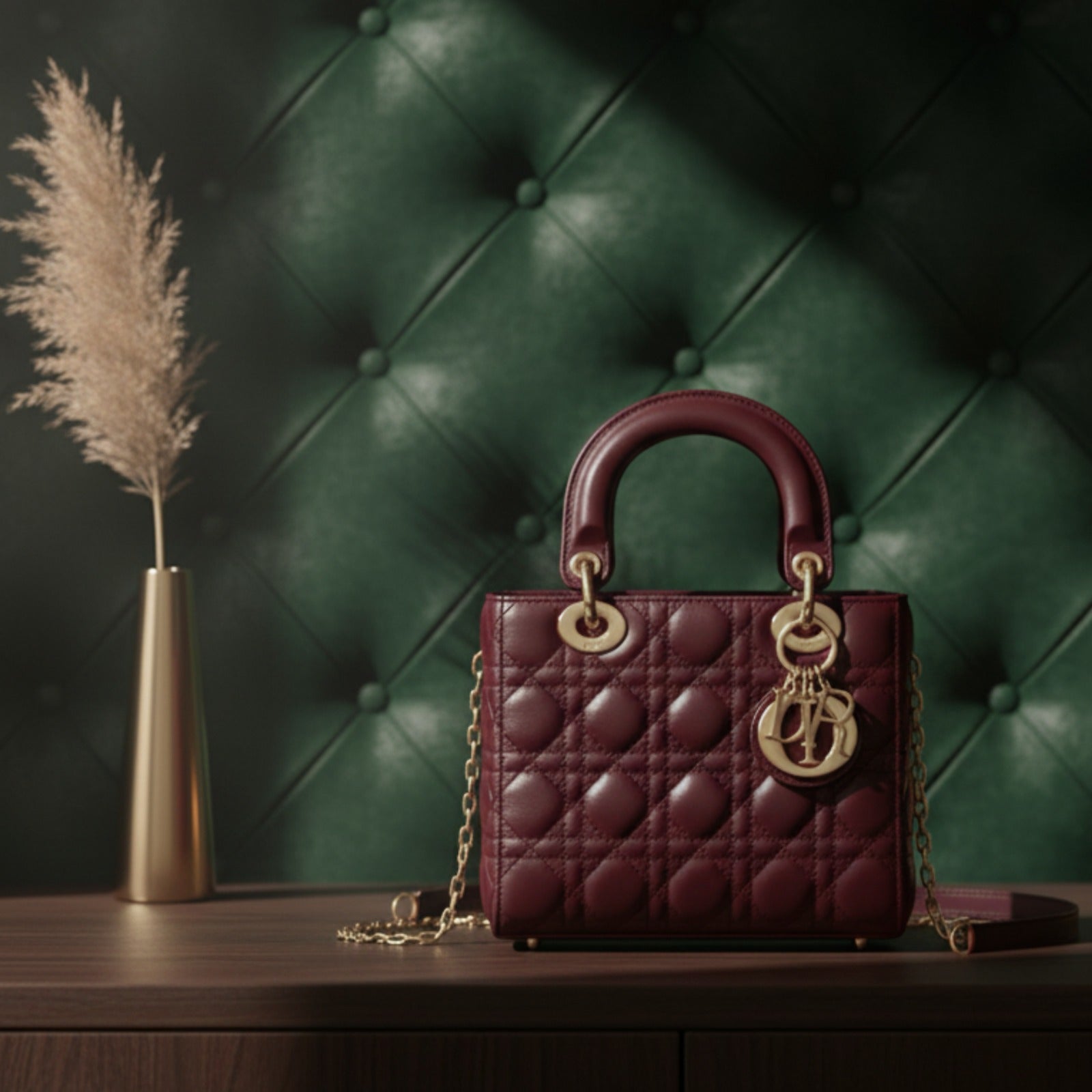 Luxury YSL Style Quilted Leather Shoulder Bag