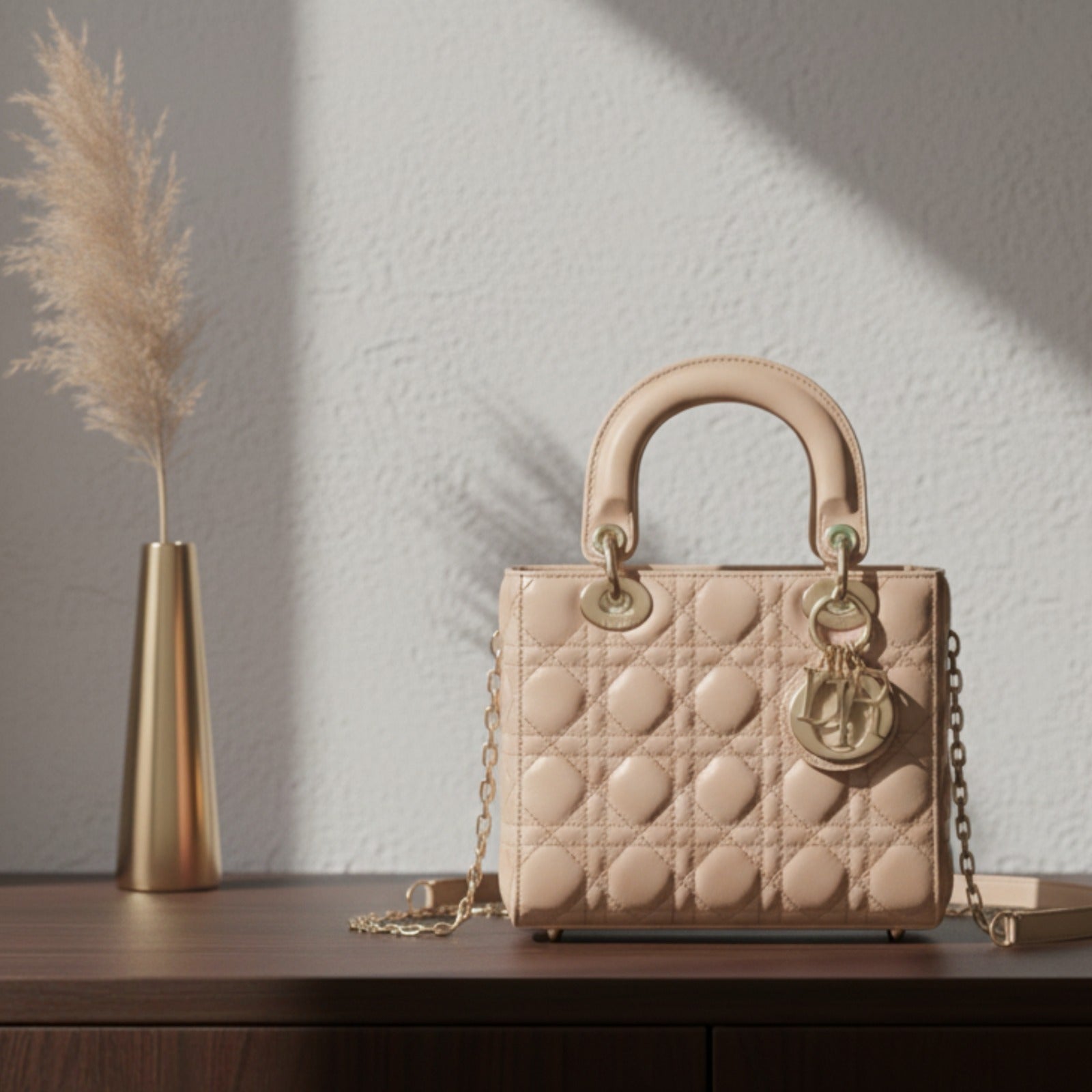 Luxury YSL Style Quilted Leather Shoulder Bag