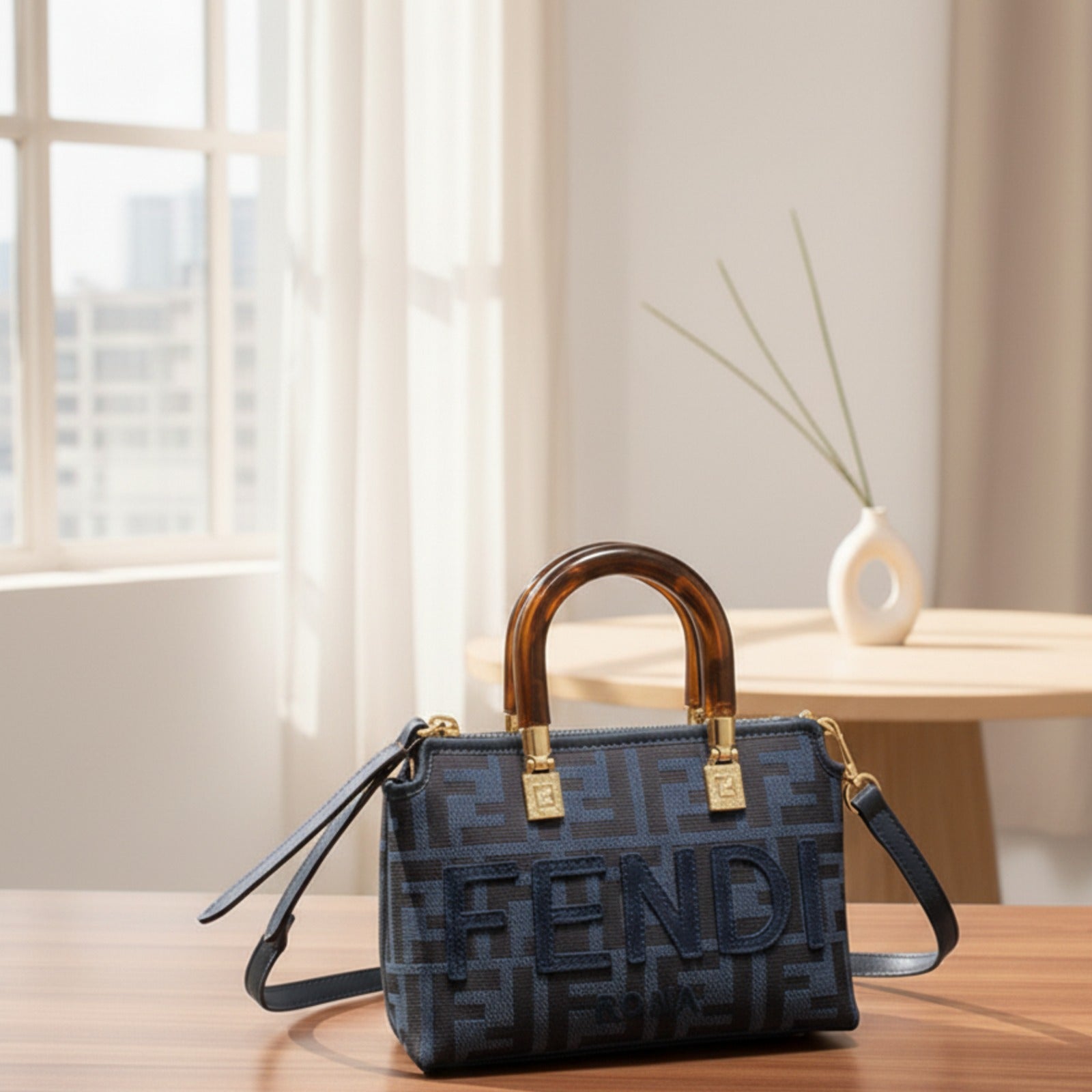 Fendi Inspired Micro Tote Bag