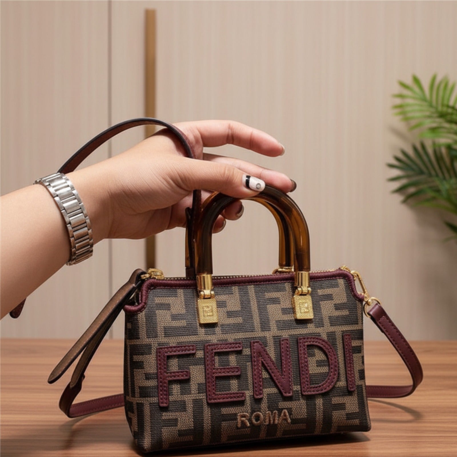 Fendi Inspired Micro Tote Bag