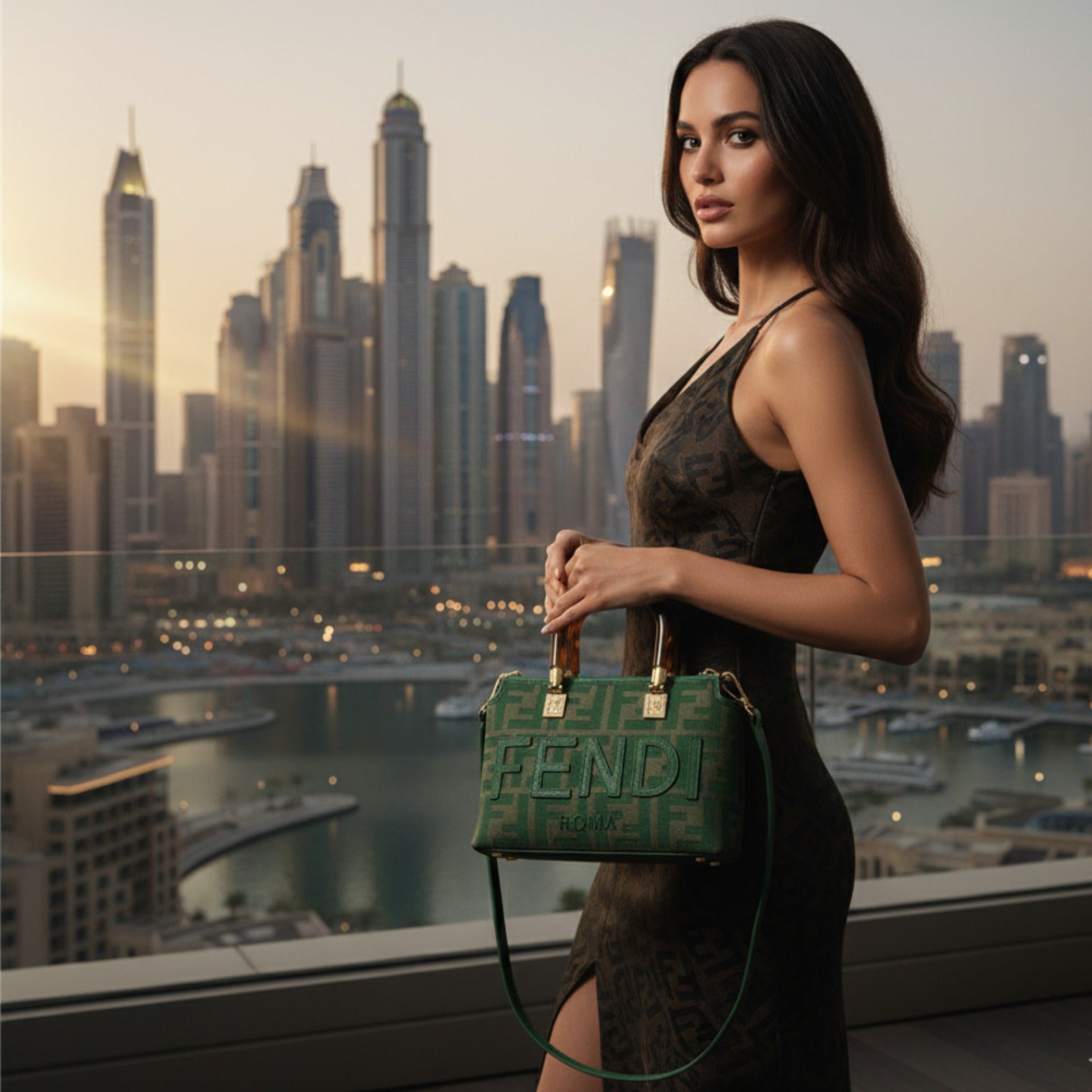 Fendi Inspired Micro Tote Bag