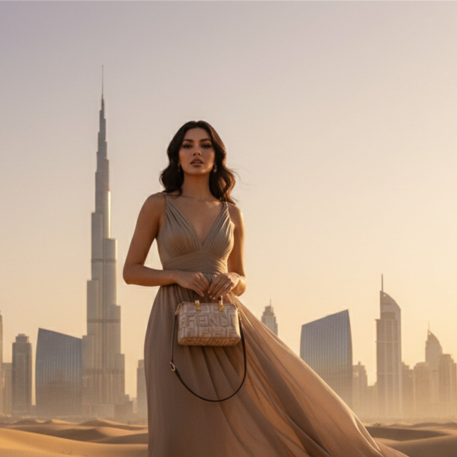 Fendi Inspired Micro Tote Bag