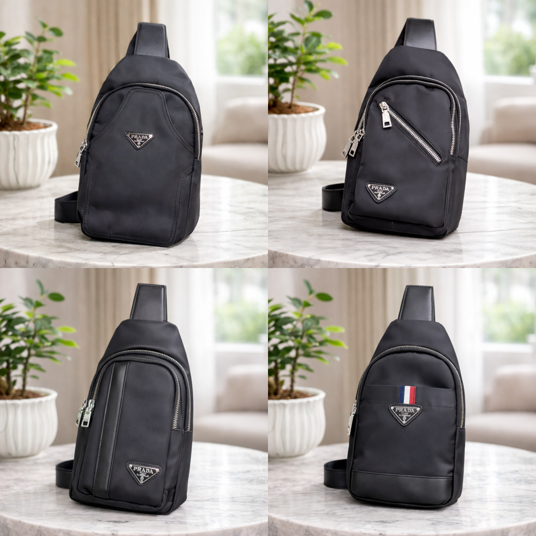 Luxury Nylon Sling Crossbody Bag for Men & Women – Premium Designer Style Chest Bag